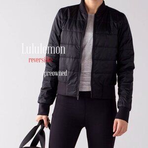 Lululemon Black Reversible Water Resistant Jacket Women's sz 6